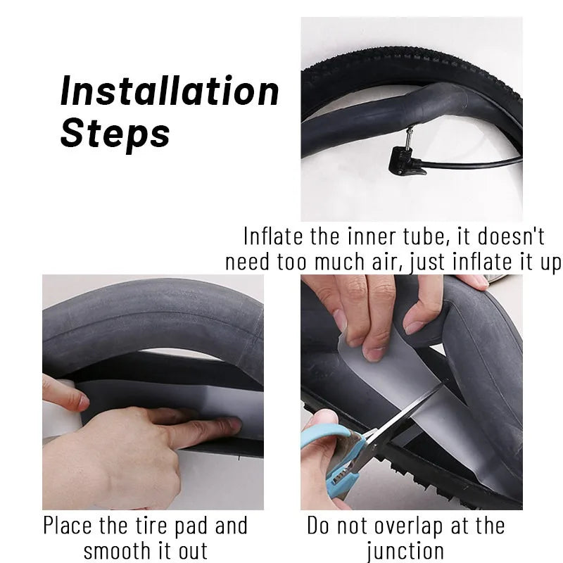 Premium Bicycle Tire Liner | Heavy-Duty Puncture Proof Protection Tape