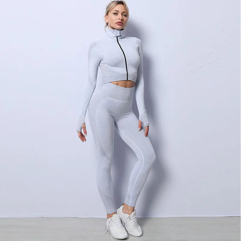 Premium 3-Piece Seamless Yoga & Sport Workout Set