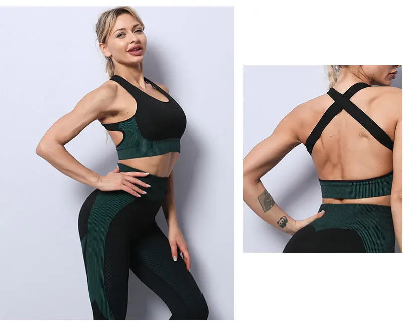Premium 3-Piece Seamless Yoga & Sport Workout Set