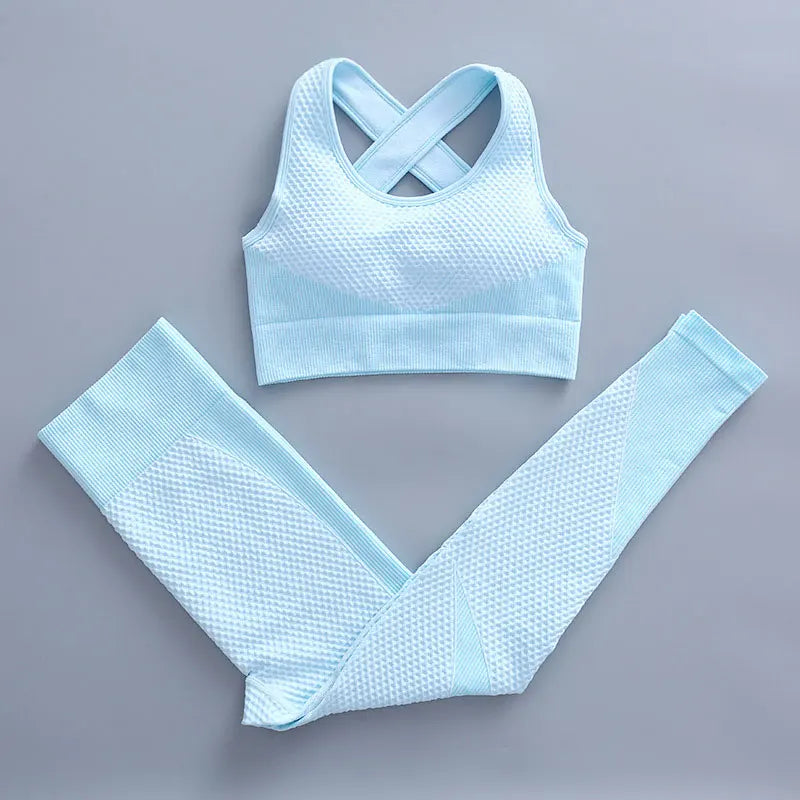Premium 3-Piece Seamless Yoga & Sport Workout Set