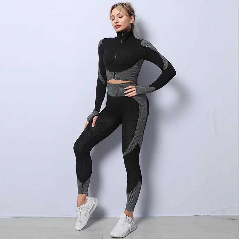 Premium 3-Piece Seamless Yoga & Sport Workout Set