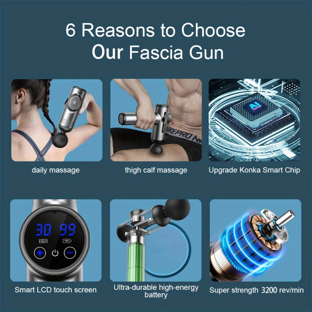 Pro 99-Speed Deep Tissue Massage Gun | Professional Muscle Recovery Massager