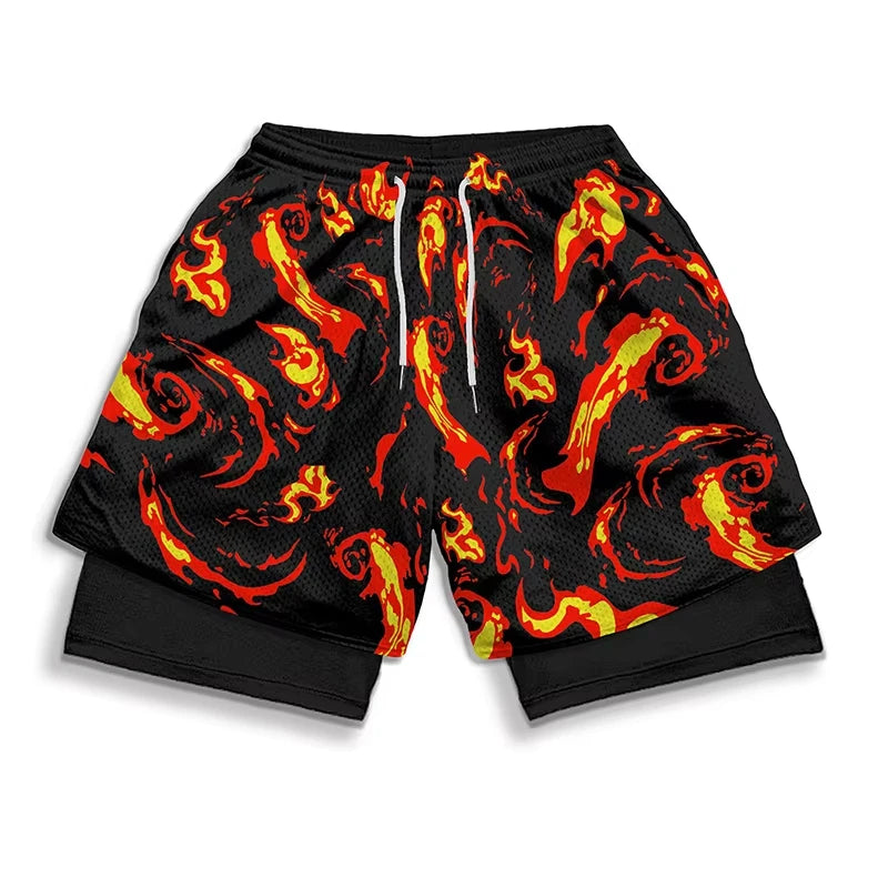 Alpha Performance 2-in-1 Athletic Gym Shorts