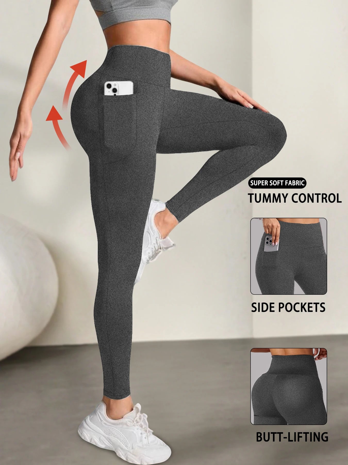 High-Waist Super Soft Leggings with Pockets⁠