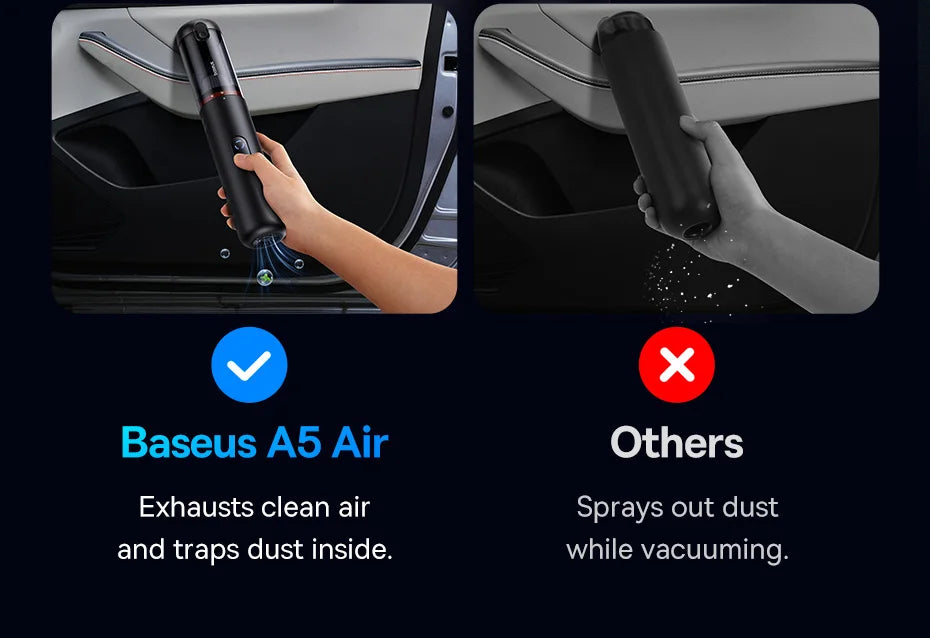 A5 Pro Ultra Wireless Car Vacuum Cleaner