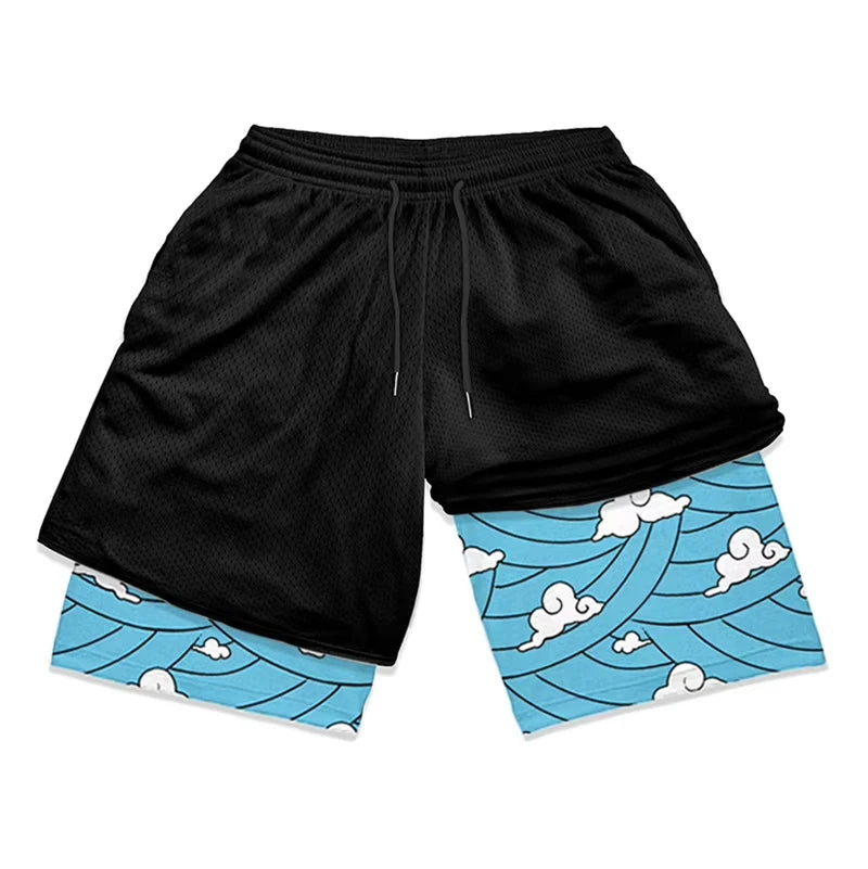 Alpha Performance 2-in-1 Athletic Gym Shorts