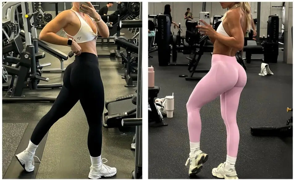 YEAE High-Waist Seamless Gym Leggings – Squat-Proof Scrunch Butt Workout Tights