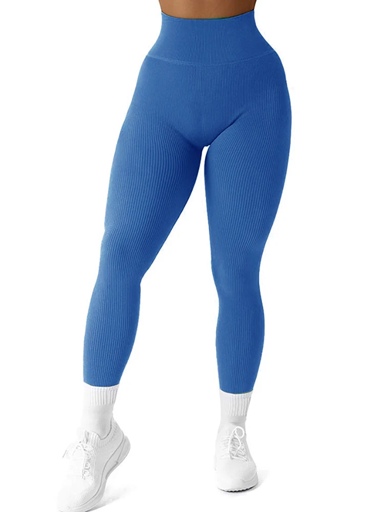 Premium Ribbed Seamless High-Waist Leggings⁠