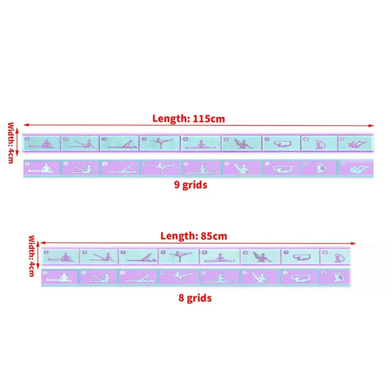 Premium Multi-Loop Yoga Strap | Elastic Flexibility & Stretching Belt