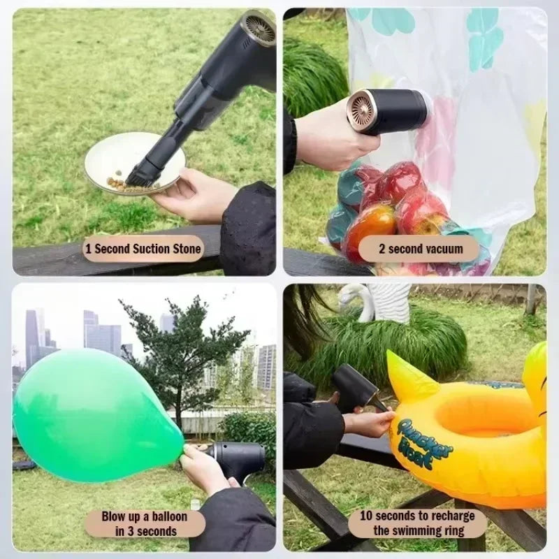 4-in-1 High-Power Wireless Car Vacuum & Blower