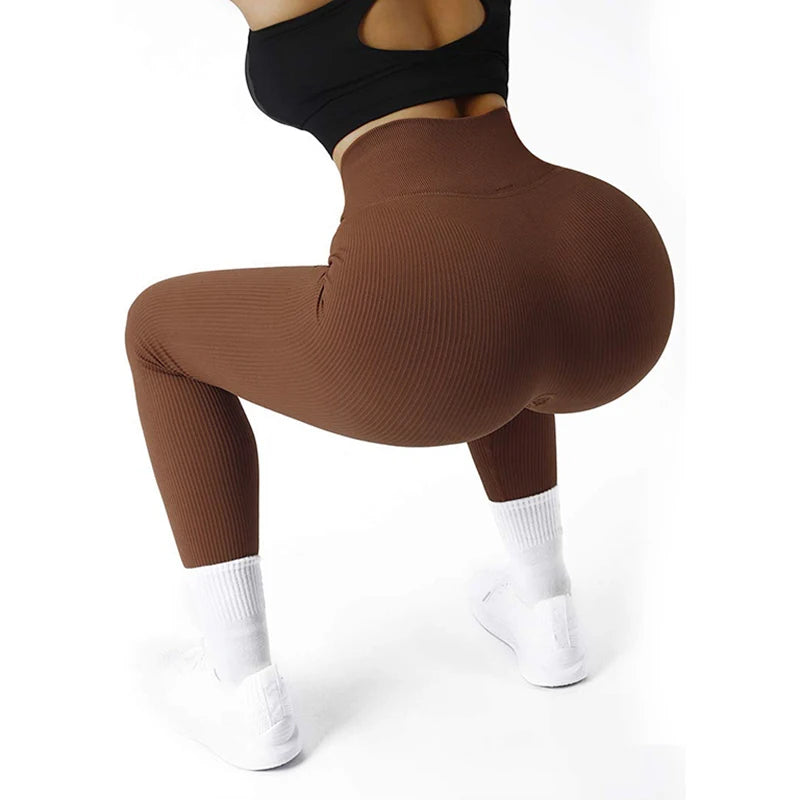 Premium Ribbed Seamless High-Waist Leggings⁠