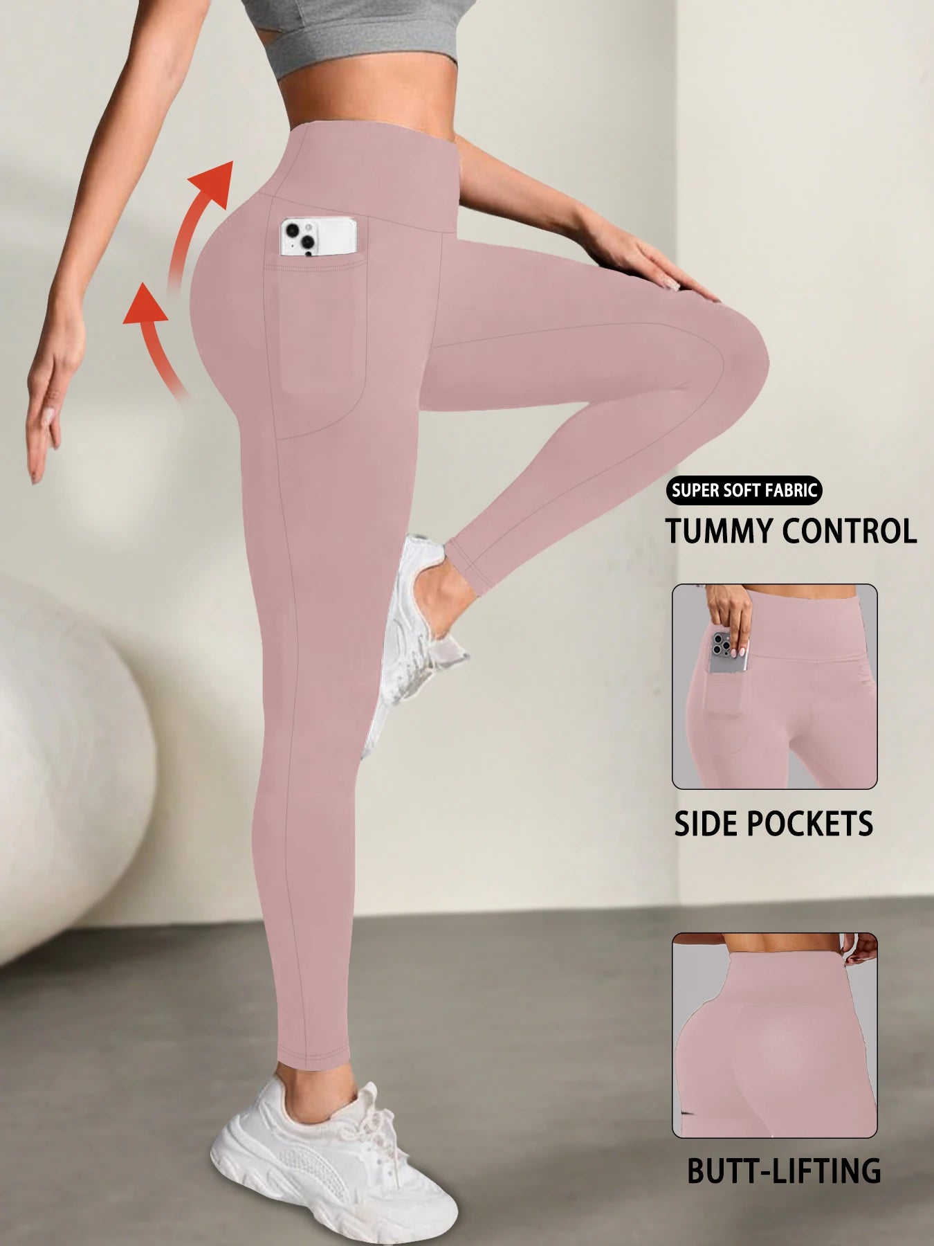 High-Waist Super Soft Leggings with Pockets⁠