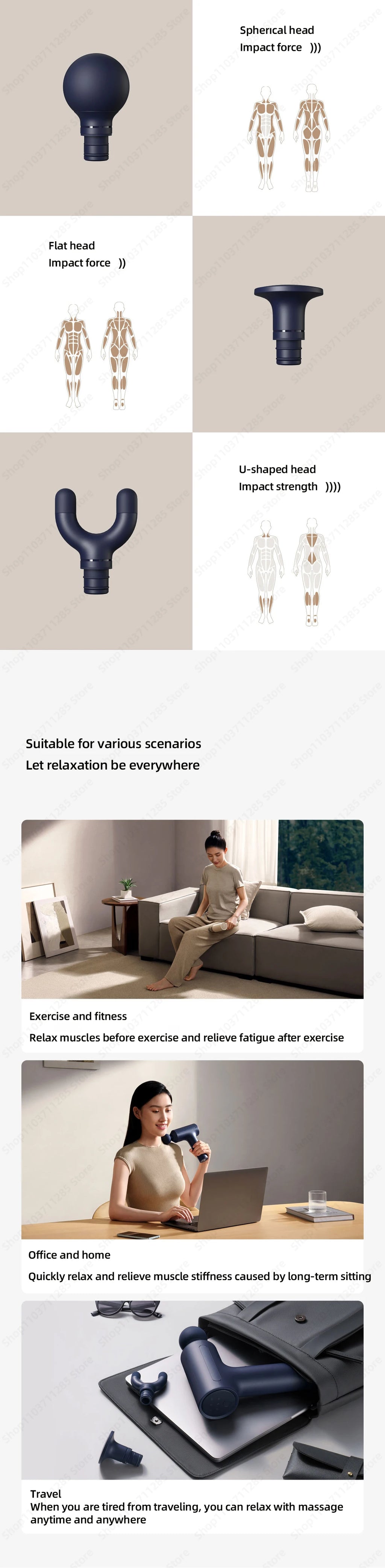 Xiaomi Mijia Pro Fascia Gun 3 – Deep Tissue Smart Muscle Massager⁠