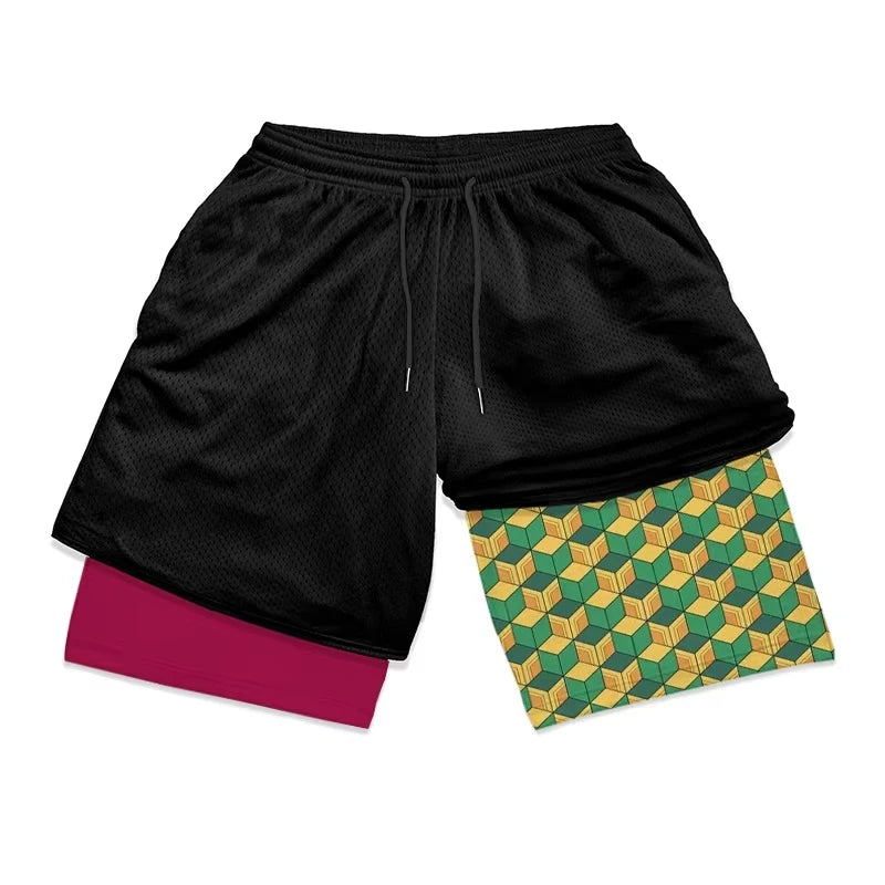 Alpha Performance 2-in-1 Athletic Gym Shorts