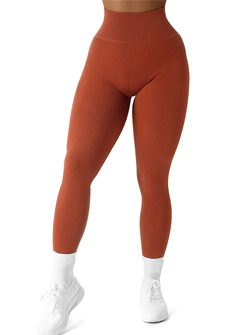 Premium Ribbed Seamless High-Waist Leggings⁠