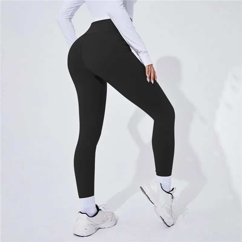 High-Waist Thermal Seamless Push-Up Leggings⁠