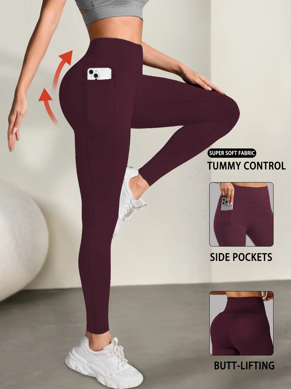 High-Waist Super Soft Leggings with Pockets⁠