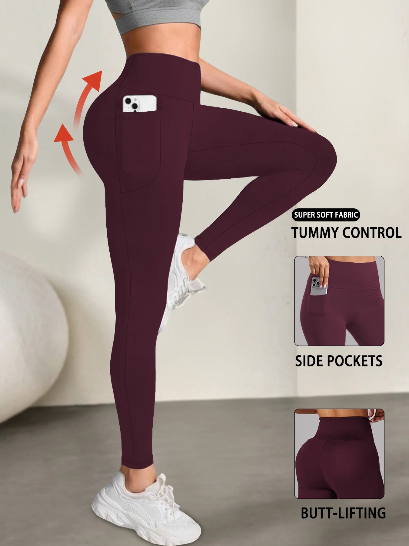 High-Waist Super Soft Leggings with Pockets⁠