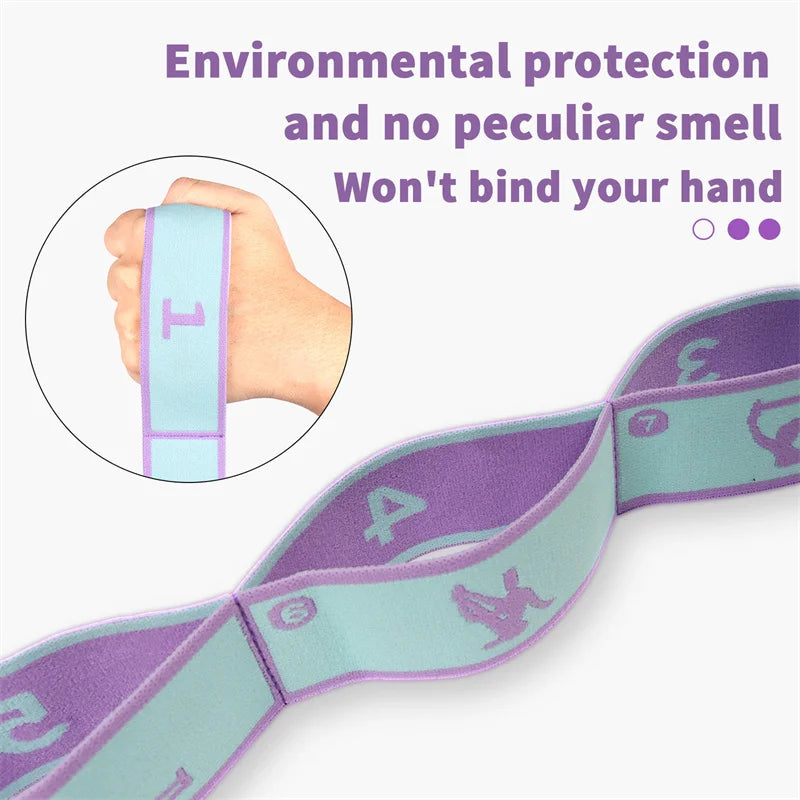 Premium Multi-Loop Yoga Strap | Elastic Flexibility & Stretching Belt