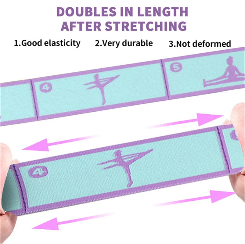 Premium Multi-Loop Yoga Strap | Elastic Flexibility & Stretching Belt