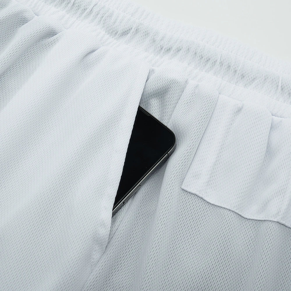Men's 2-in-1 Textured Graphic Gym Shorts