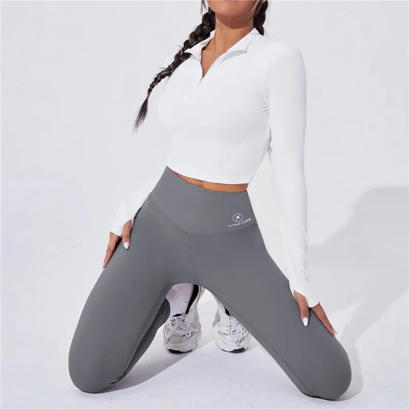 High-Waist Thermal Seamless Push-Up Leggings⁠