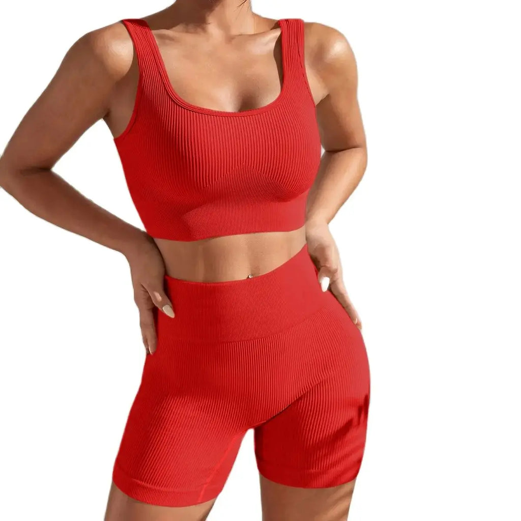 Seamless High-Waisted Workout Set