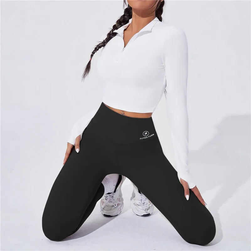 High-Waist Thermal Seamless Push-Up Leggings⁠