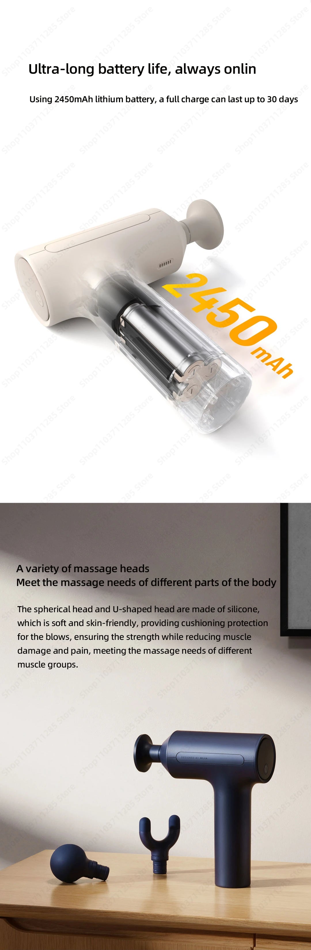 Xiaomi Mijia Pro Fascia Gun 3 – Deep Tissue Smart Muscle Massager⁠