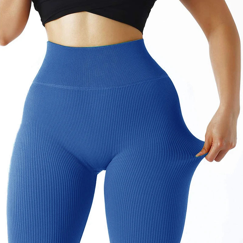 Premium Ribbed Seamless High-Waist Leggings⁠