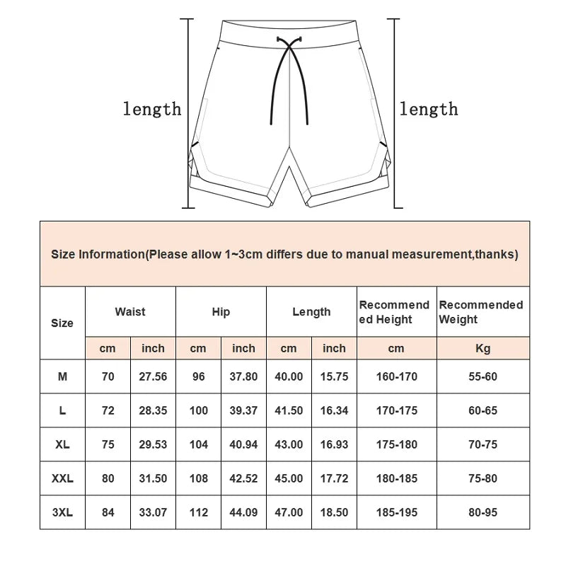 Men's 2-in-1 Camo Running Shorts with Phone Pocket