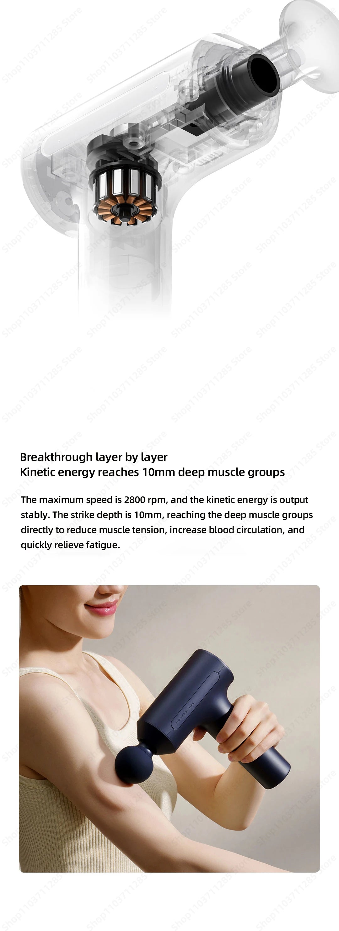 Xiaomi Mijia Pro Fascia Gun 3 – Deep Tissue Smart Muscle Massager⁠