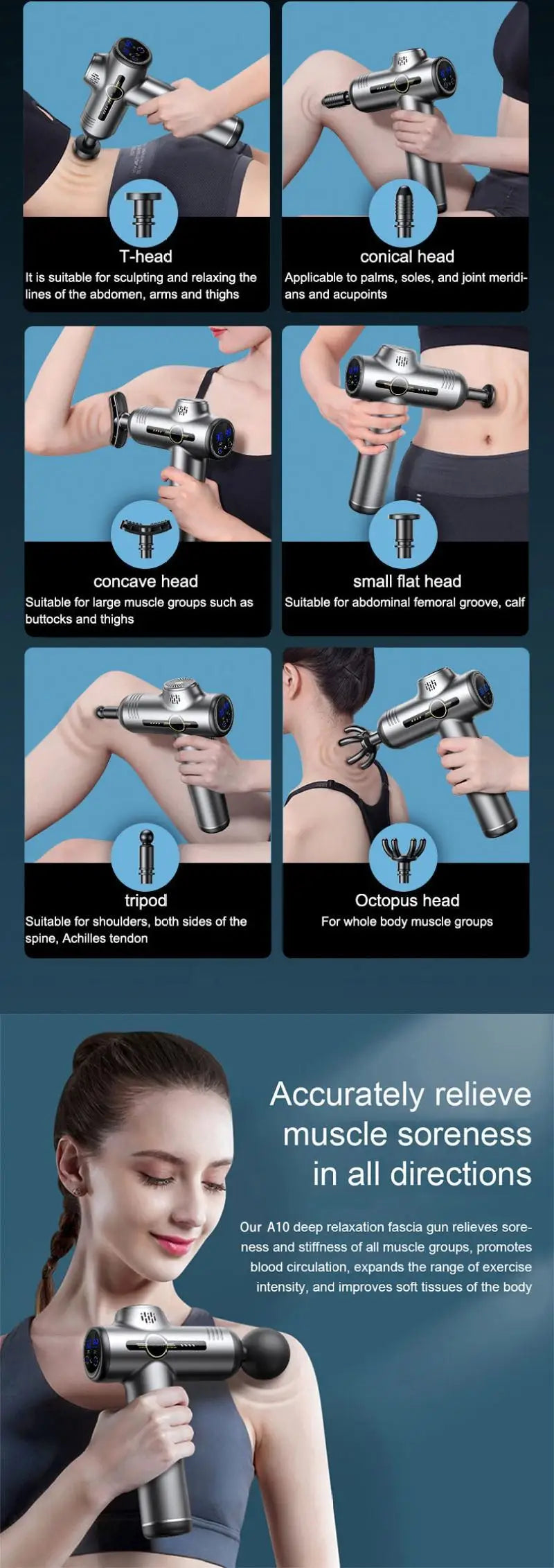 Pro 99-Speed Deep Tissue Massage Gun | Professional Muscle Recovery Massager