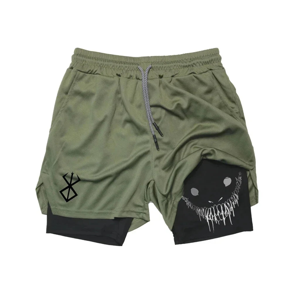 Men's Pro 2-in-1 Athletic Workout Shorts