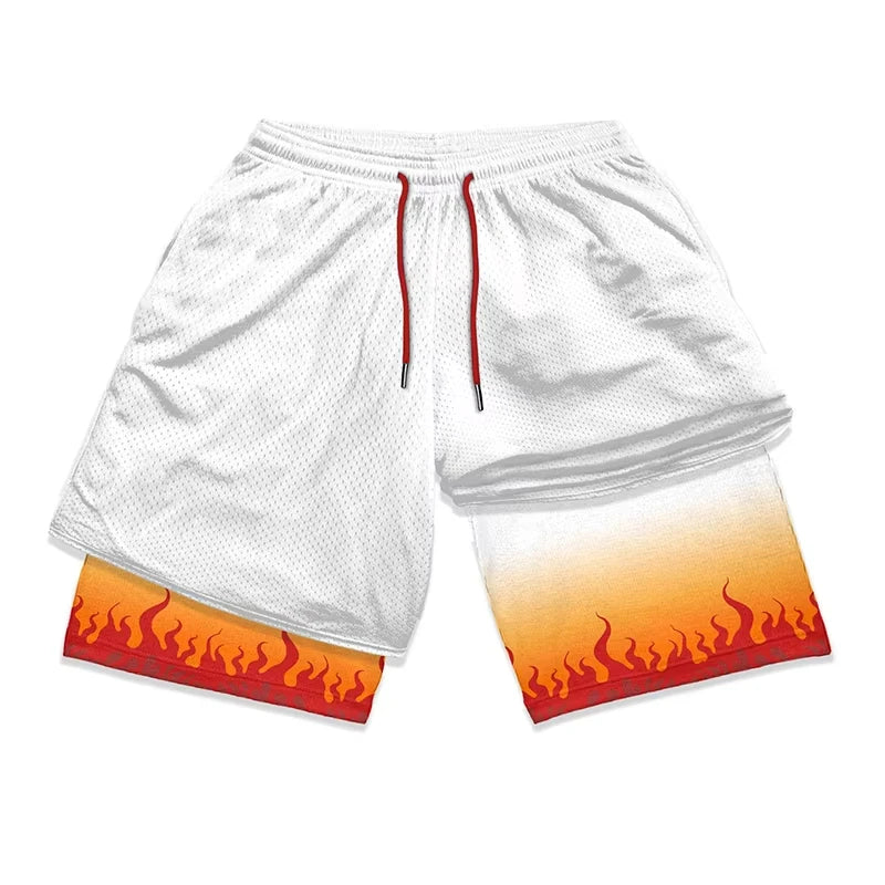Alpha Performance 2-in-1 Athletic Gym Shorts