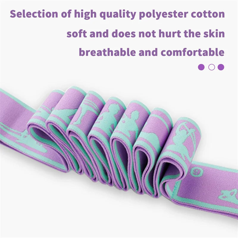 Premium Multi-Loop Yoga Strap | Elastic Flexibility & Stretching Belt