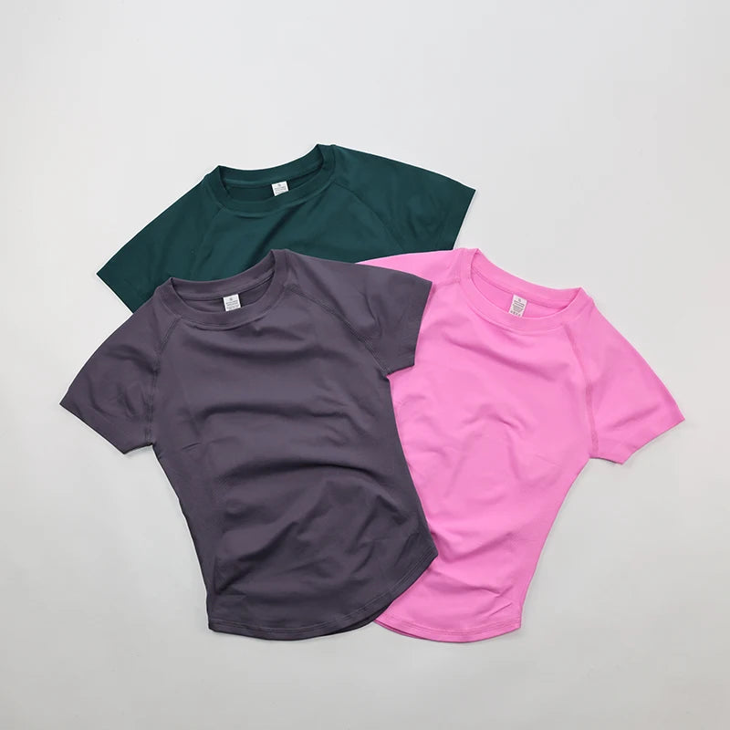 Seamless Crop Top & Booty Shorts 2-Piece Yoga Set