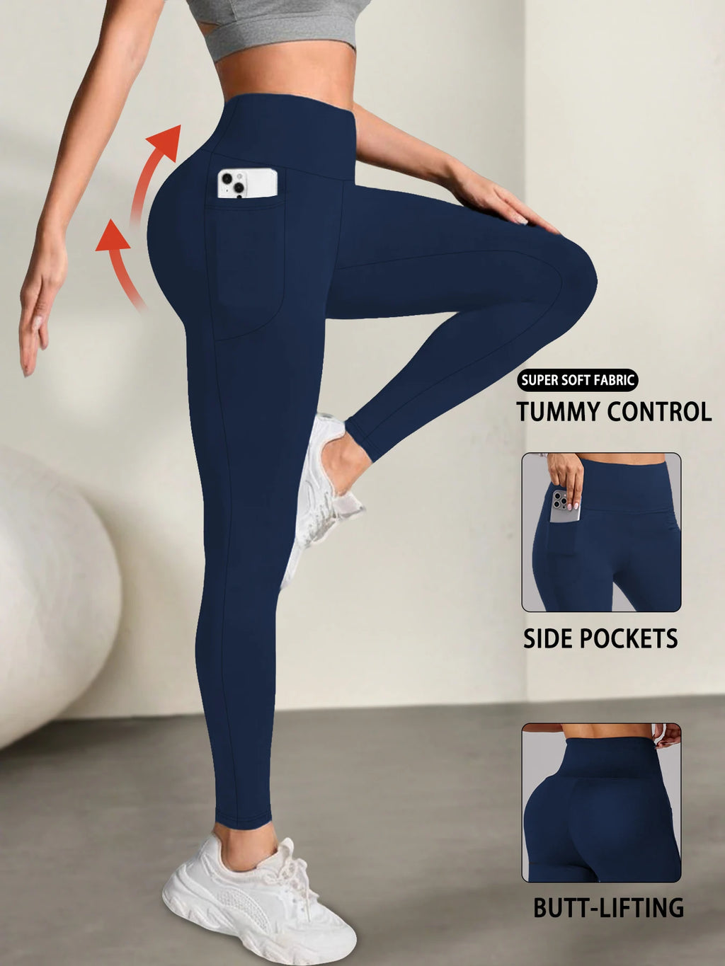 High-Waist Super Soft Leggings with Pockets⁠