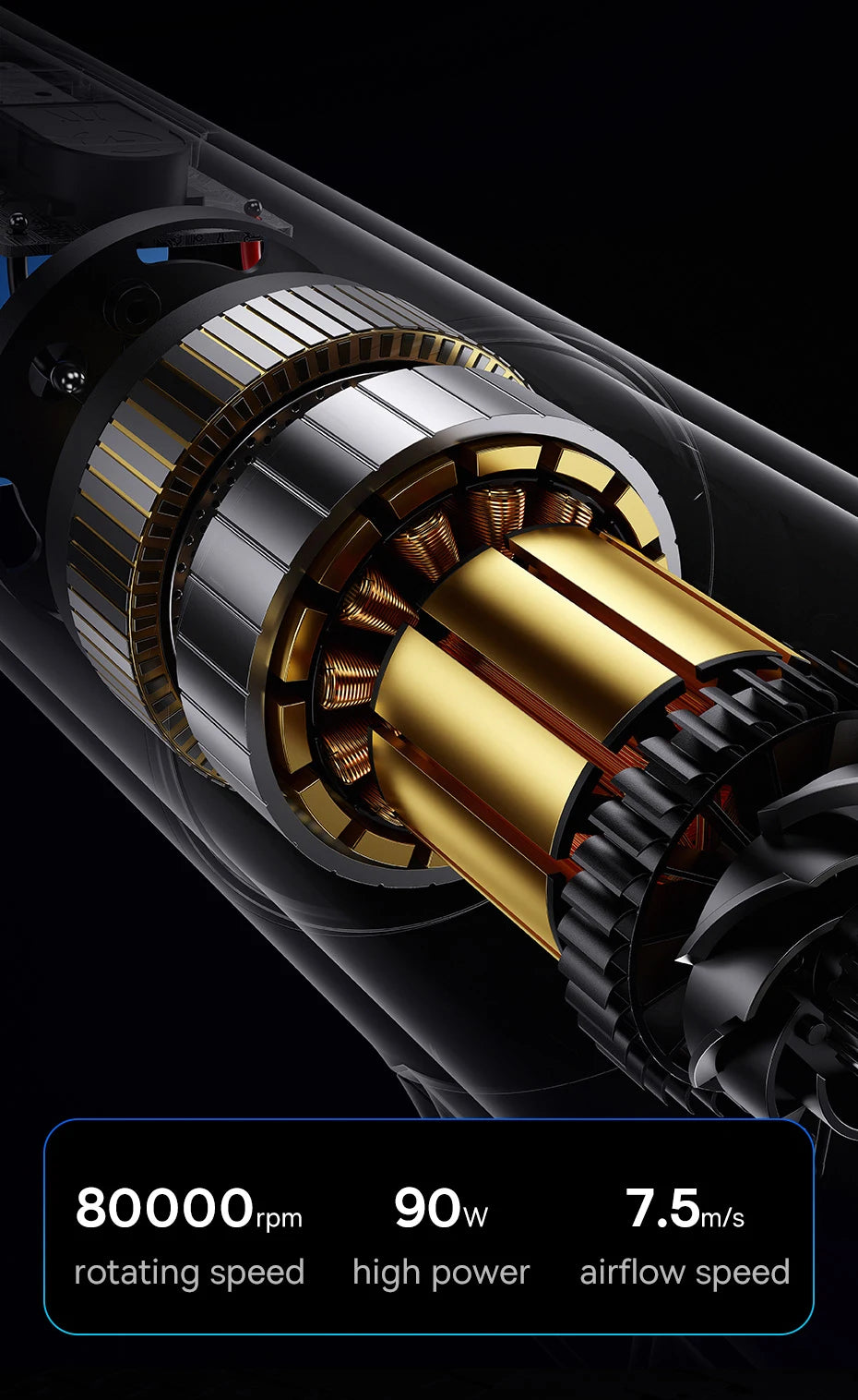 A5 Pro Ultra Wireless Car Vacuum Cleaner