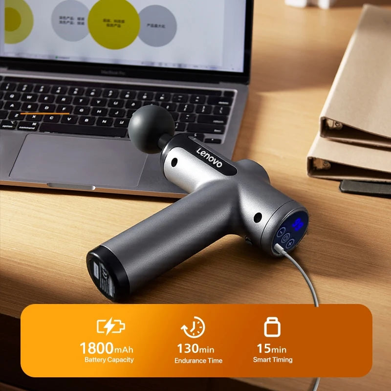 Lenovo Pro Power Wireless Massage Gun – Deep Tissue Percussion Massager⁠