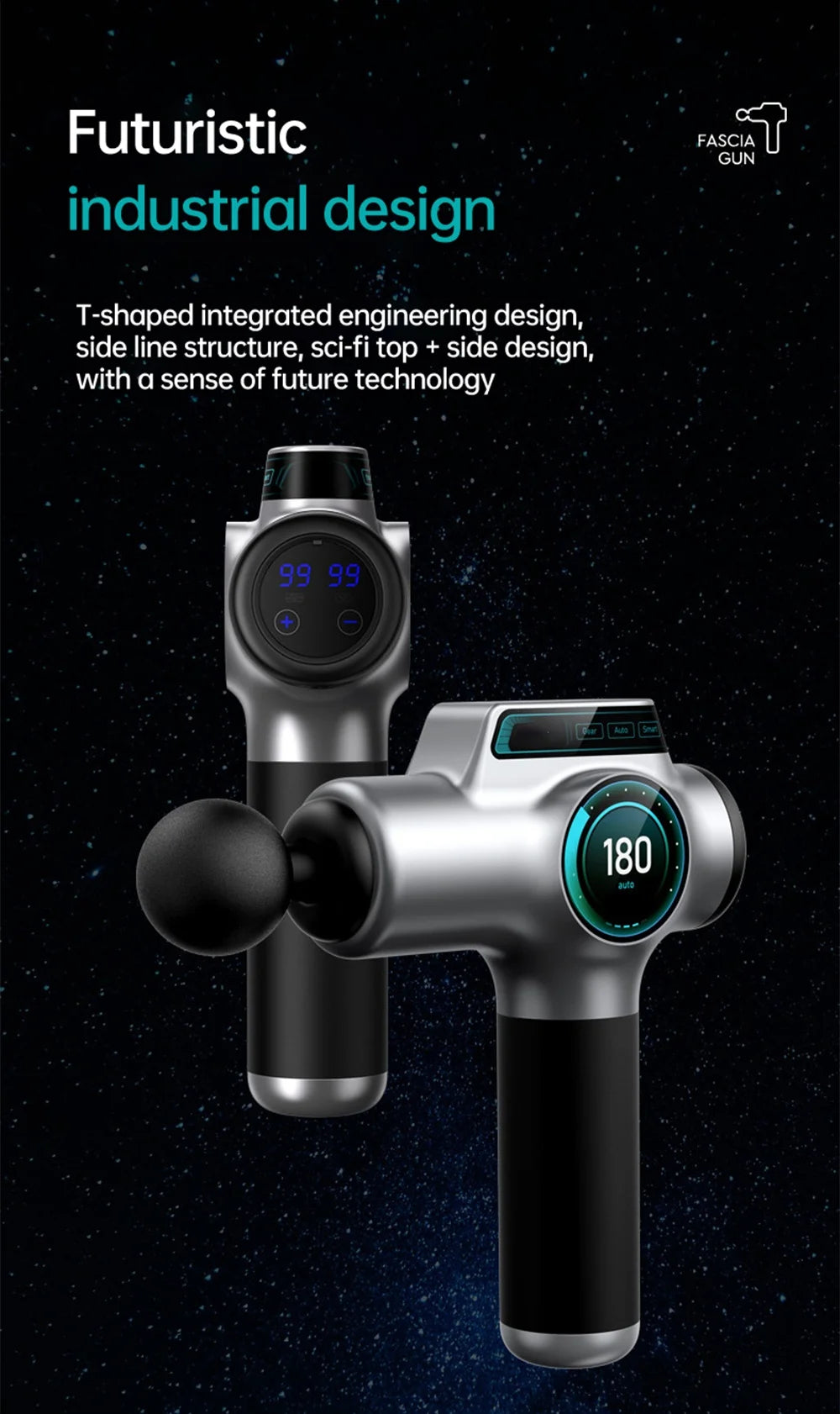Pro 99-Speed Deep Tissue Massage Gun | Professional Muscle Recovery Massager