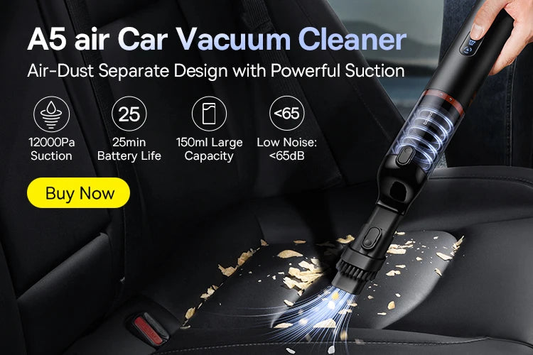A5 Pro Ultra Wireless Car Vacuum Cleaner