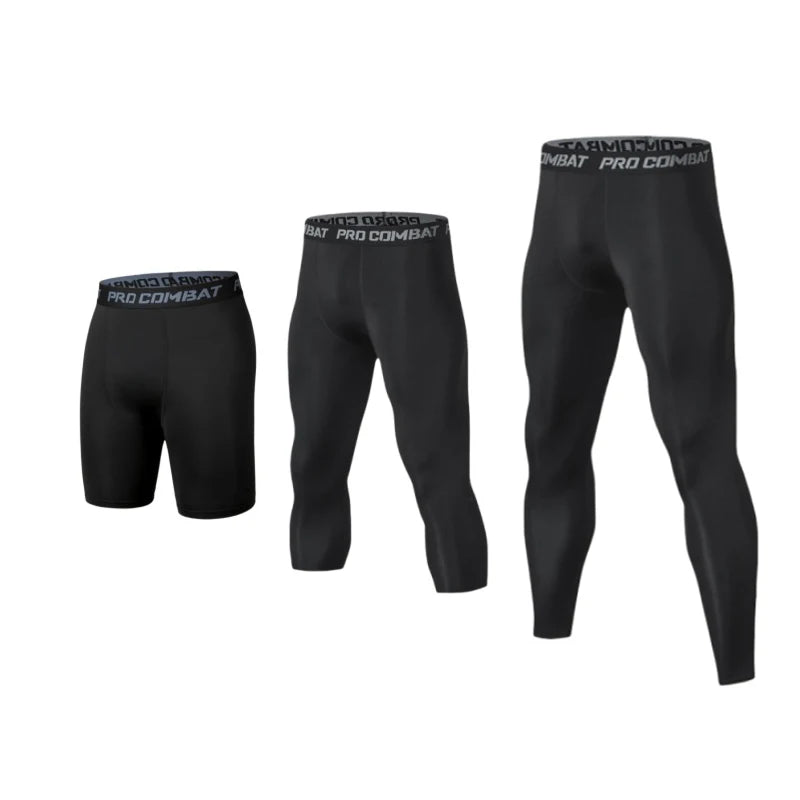 Men's Pro Athletic Compression Tights & Shorts⁠
