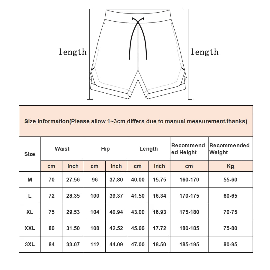 Men's 2-in-1 Camo Running Shorts with Phone Pocket