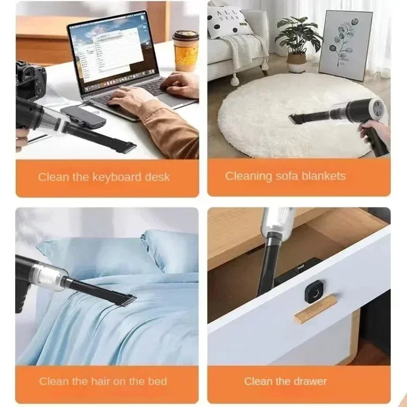 4-in-1 High-Power Wireless Car Vacuum & Blower