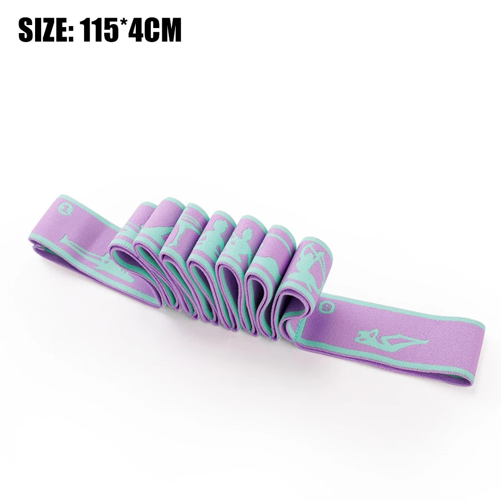 Premium Multi-Loop Yoga Strap | Elastic Flexibility & Stretching Belt