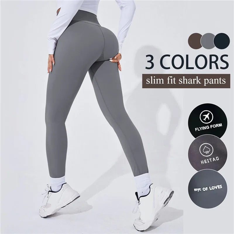 High-Waist Thermal Seamless Push-Up Leggings⁠