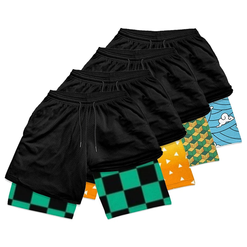 Alpha Performance 2-in-1 Athletic Gym Shorts