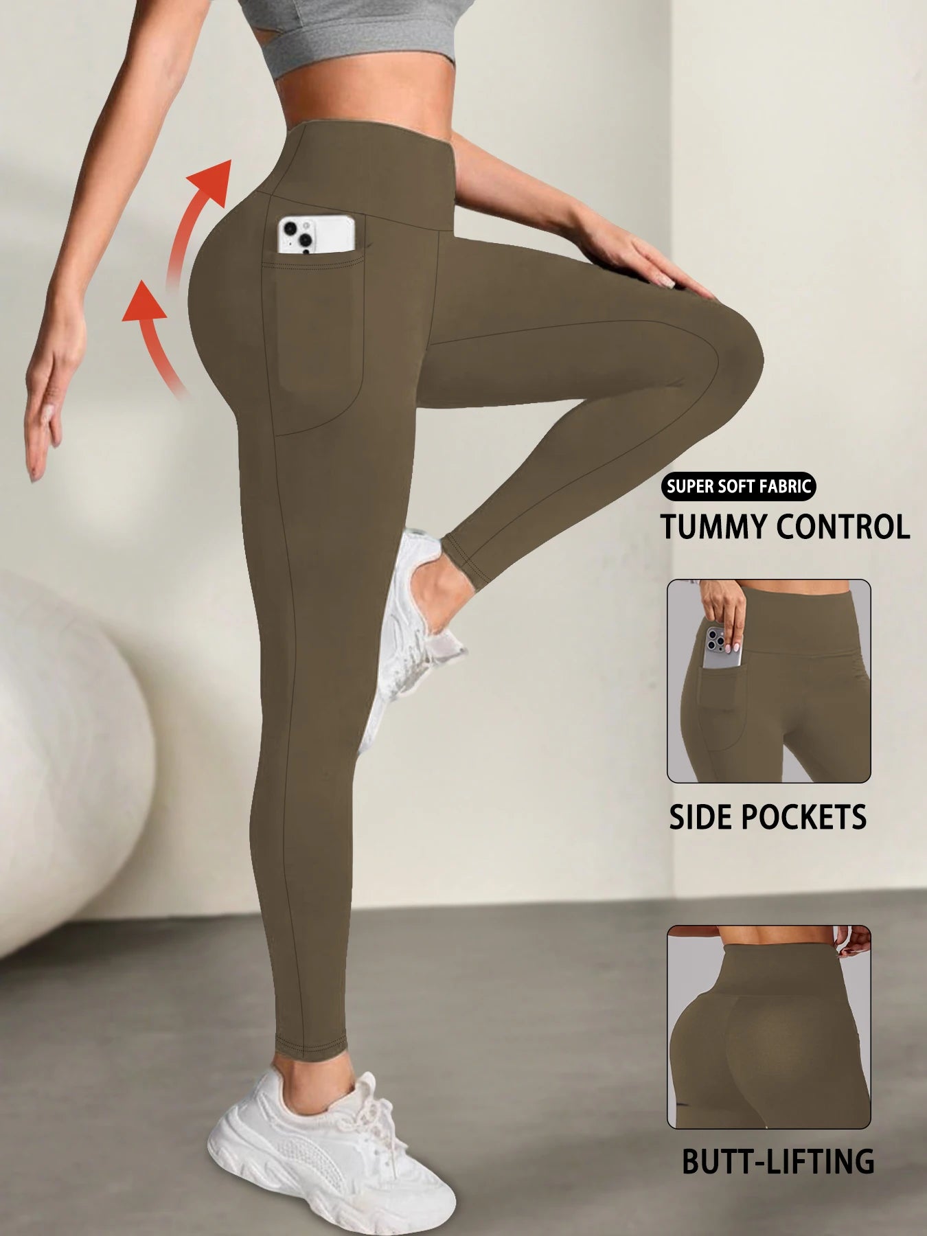 High-Waist Super Soft Leggings with Pockets⁠