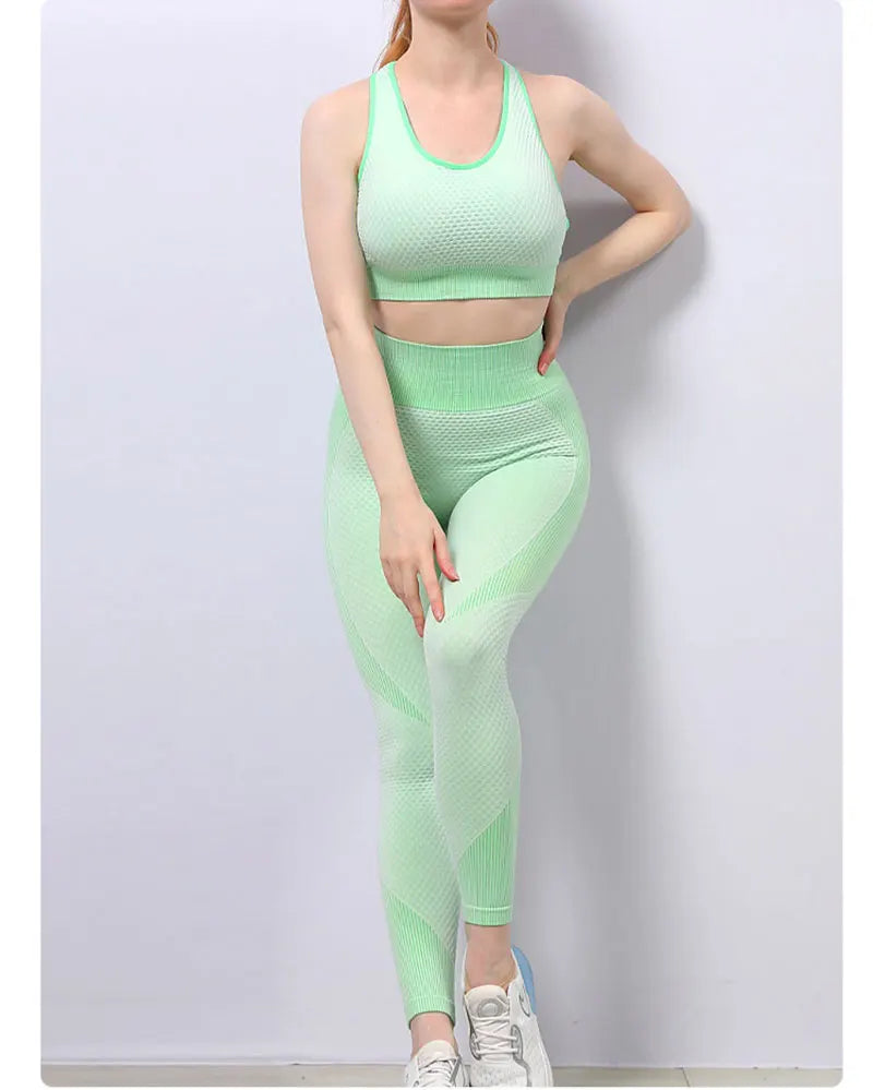 Premium 3-Piece Seamless Yoga & Sport Workout Set